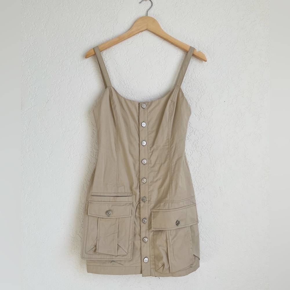 Zara Gabardine Pocket Dress